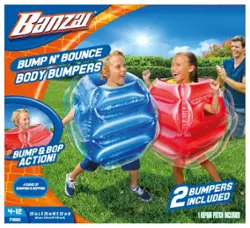Banzai Bump N Bounce Body Bumpers in Red & Blue, 2 Bumpers - Bump & Bop Kids Toy - Front_Zoom