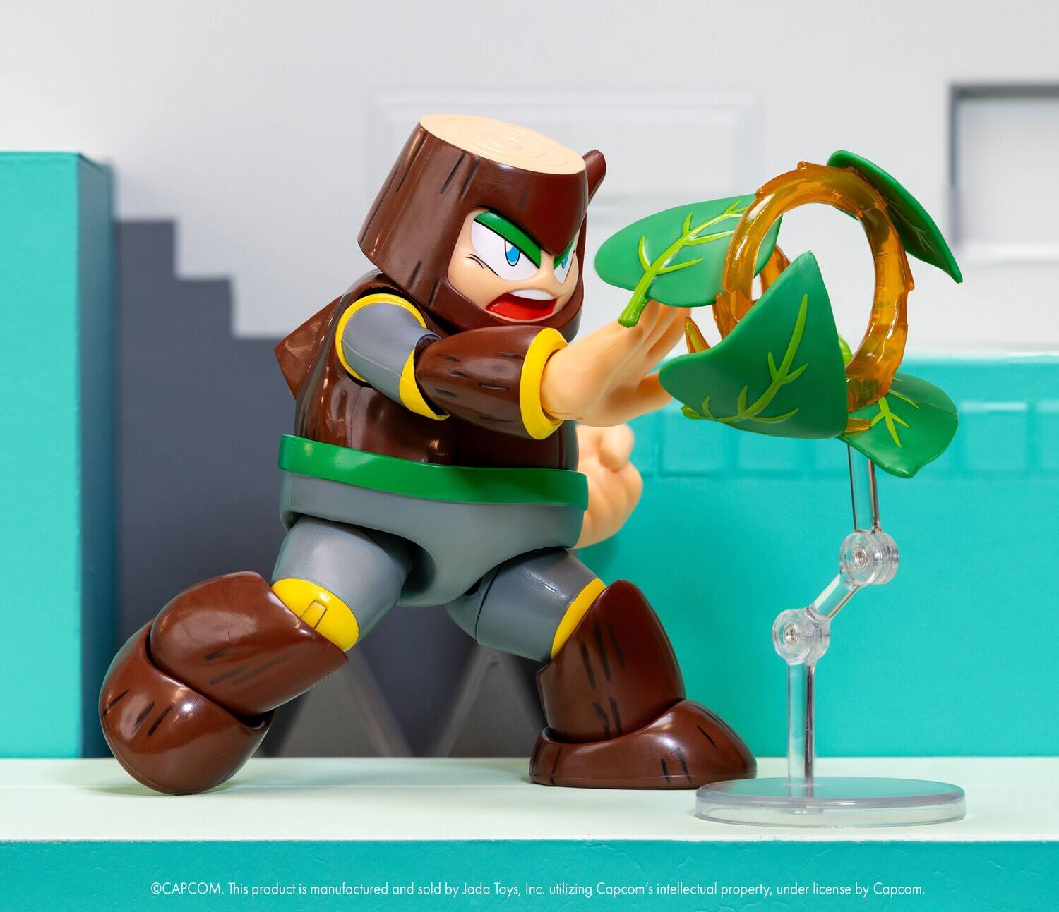 Jada Toys Mega Man 1:12 Deluxe Wood Man Action Figure COLLECTIBLES