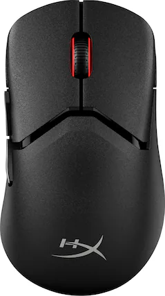 Front. HyperX - Pulsefire Saga Pro Lightweight Wireless Optical Gaming Mouse with 4K Polling Rate - Black.