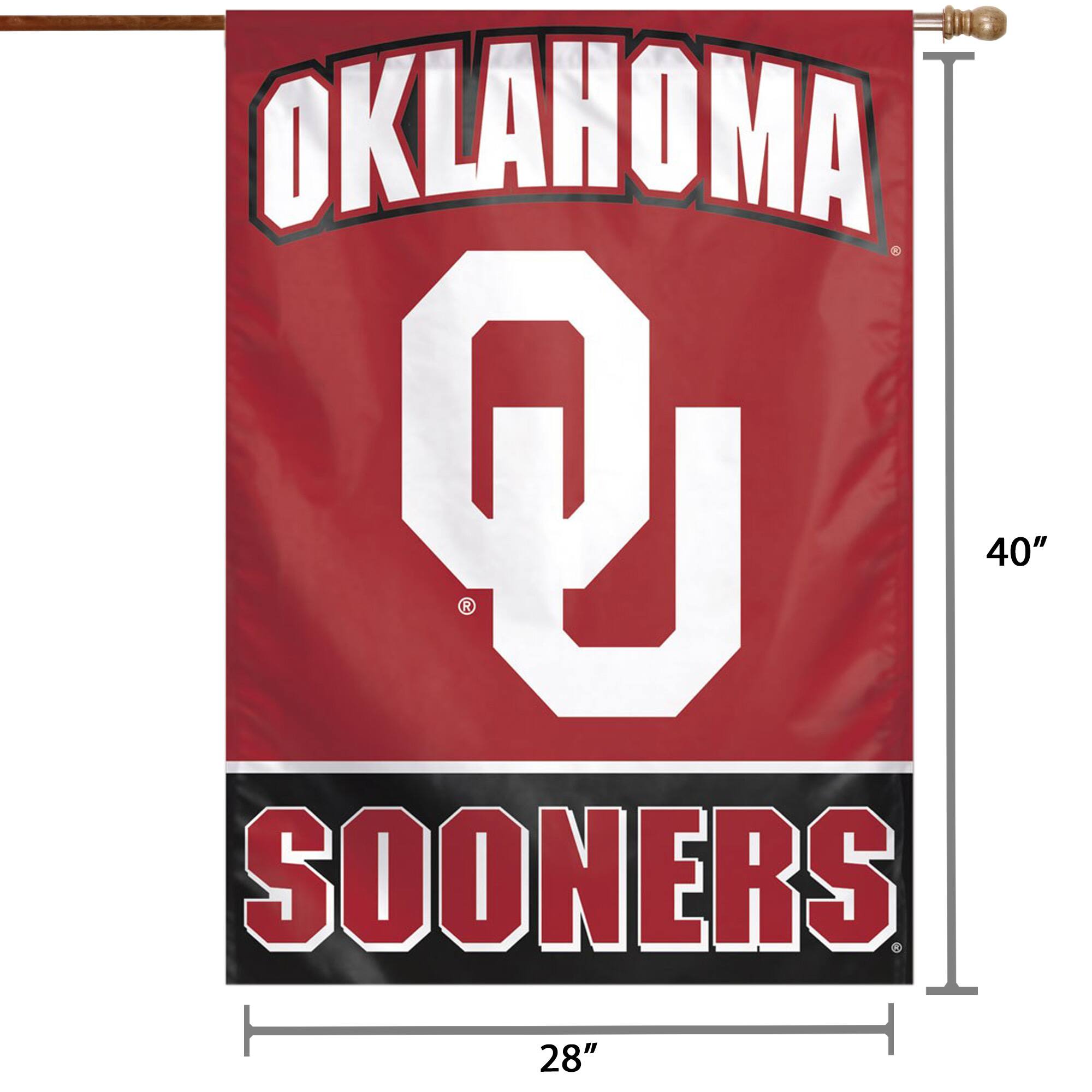 OKLAHOMA  
SOONERS  

40"  
28"