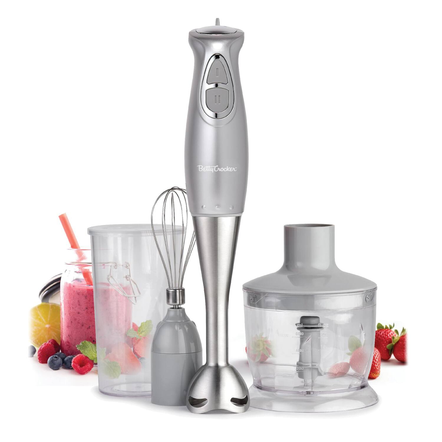 Betty Crocker Immersion Blender 2 Speed Silver BC-4306S - Best Buy