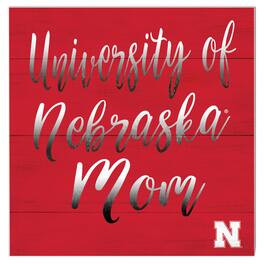 Jardine - Nebraska Huskers 10'' x 10'' Mom Plaque - Red