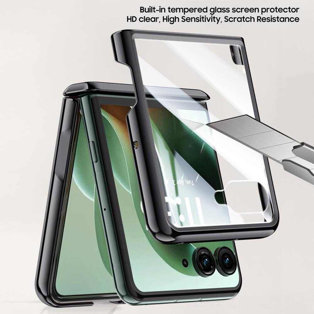 Built-in tempered glass screen protector HD clear, High Sensitivity, Scratch Resistance