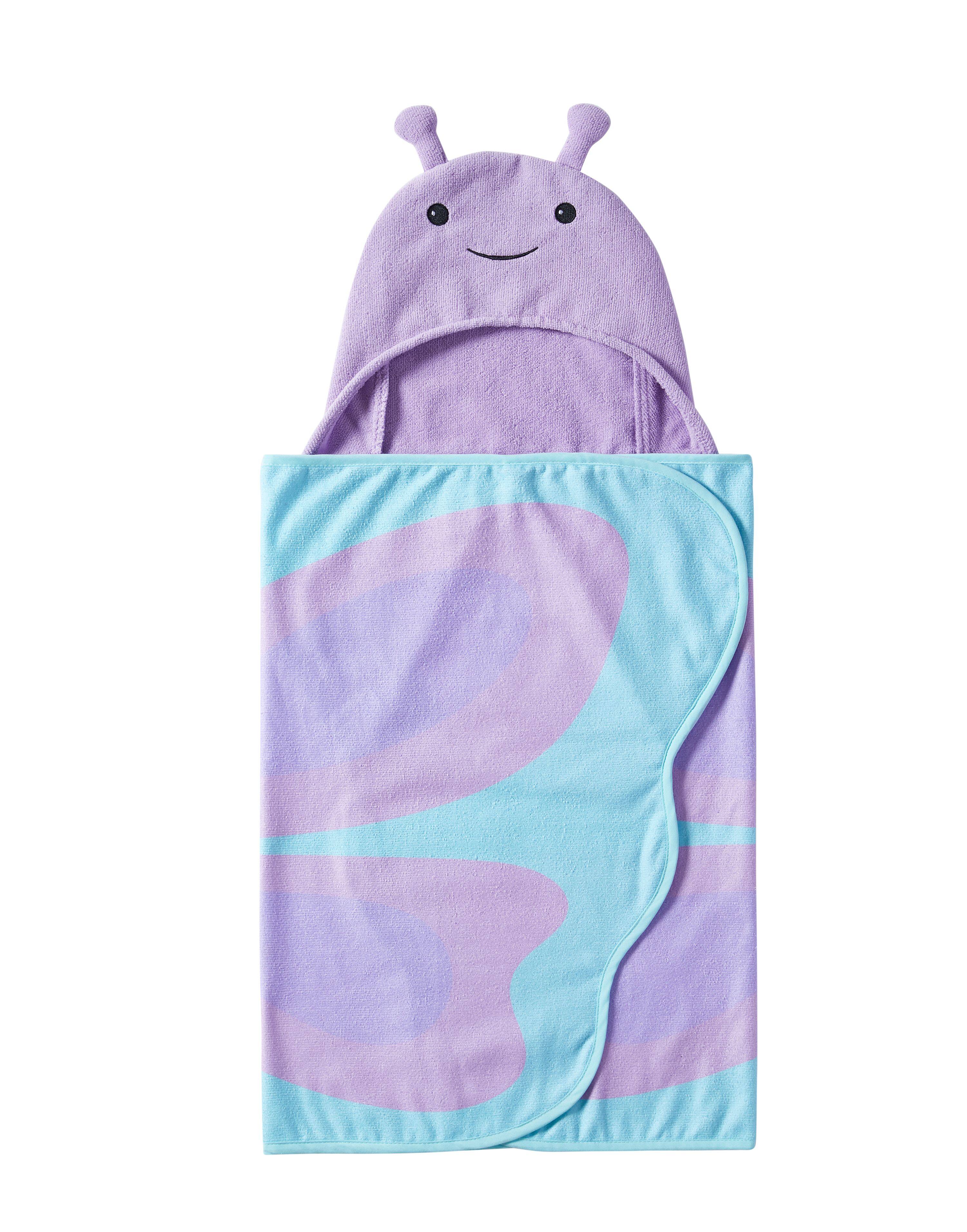 Alt View 4. Kate Aurora - Kate Aurora Montauk Accents Complete 5 Piece Juvi Butterfly Themed Fabric Shower Curtain Bathroom Set - Purple.
