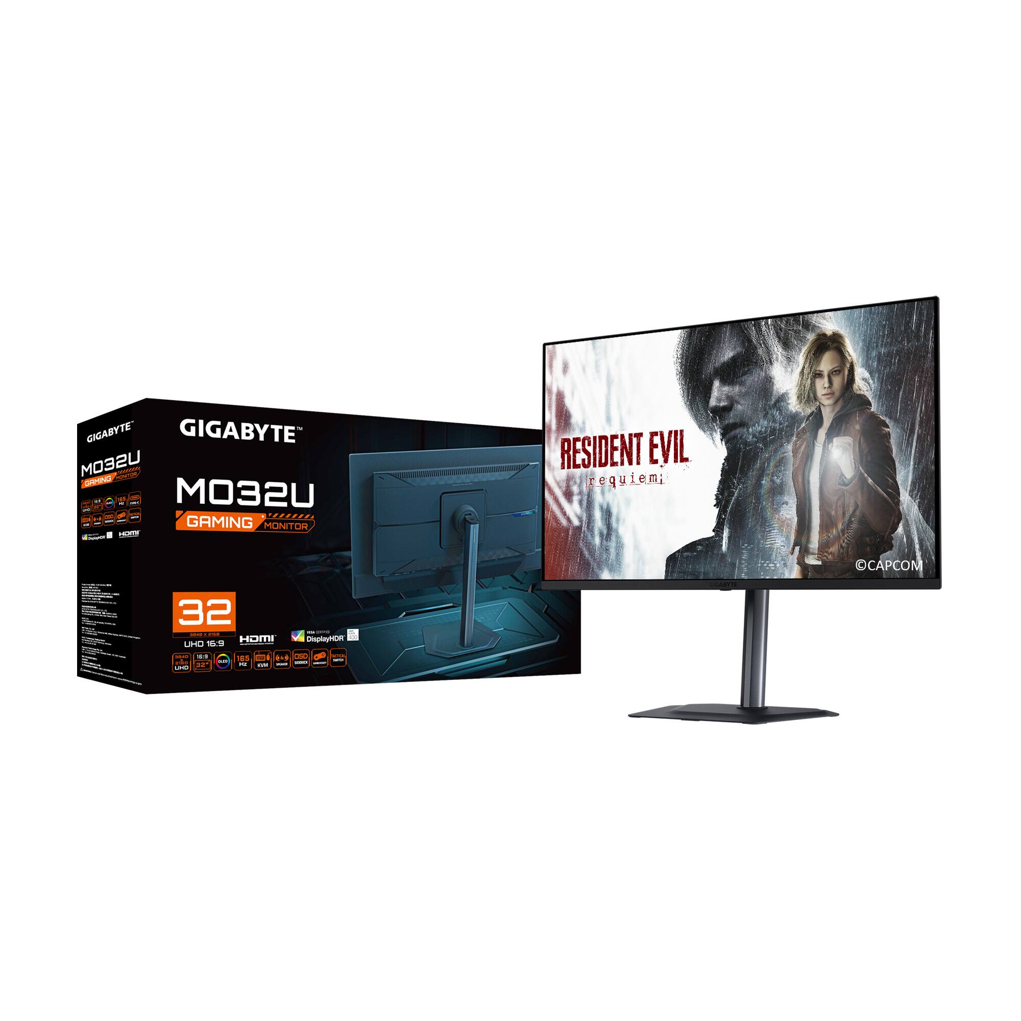 GIGABYTE MO32U - GAHINO 32U TR GAMING MONITOR -- RESIDENT EVIL requiem: CAPCOM 32 I I - HOm -o UHO 19 I  -. d ... on - I 0 I I -  - - -