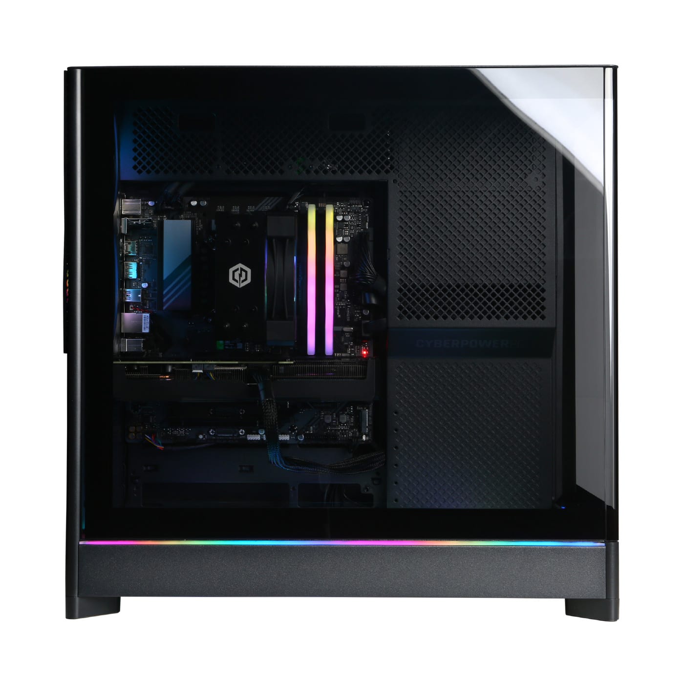 Alt View 12. CyberPowerPC - Gaming Desktop - Intel Core i9-14900F - NVIDIA GeForce RTX 5070 12GB - 32GB DDR5 - 1TB PCIe 4.0 SSD - Black.