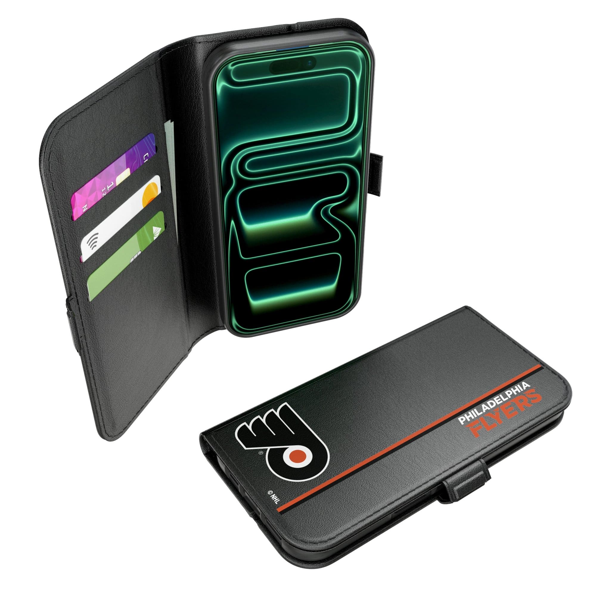 Keyscaper - NHL - Philadelphia Flyers iPhone Folio 2.0 Case - 17 - Black price history on PriceWatchPro