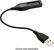 Front. WITHit - 1" Replacement USB Charging Cable for Fitbit Flex - Black.