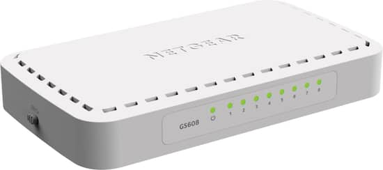 Netgear 8 Port 10 100 1000 Mbps Gigabit Unmanaged Switch White Gs608na Best Buy Netgear 8 Port 10 100 1000 Mbps Gigabit Unmanaged Switch White Gs608na Best Buy
