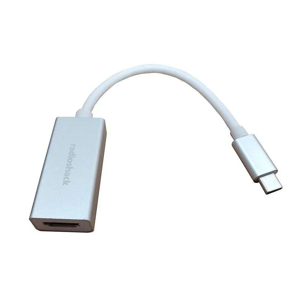 Front. RadioShack - Type C to HDMI F Converter 0.3 Feet - White.