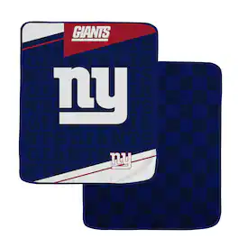 Pegasus - New York Giants 60" x 70" Diagonal Ghost Checkered Double-Sided Blanket - Multicolor