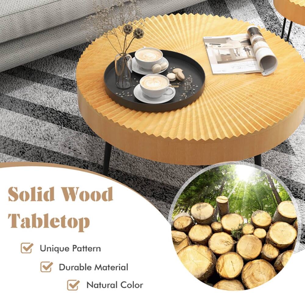 Solid Wood Tabletop

- Unique Pattern
- Durable Material
- Natural Color