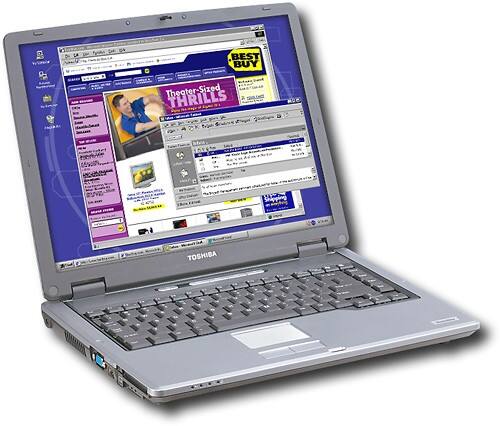 Angle Standard. Toshiba - Satellite Notebook with Intel® Centrino™ - Silver.
