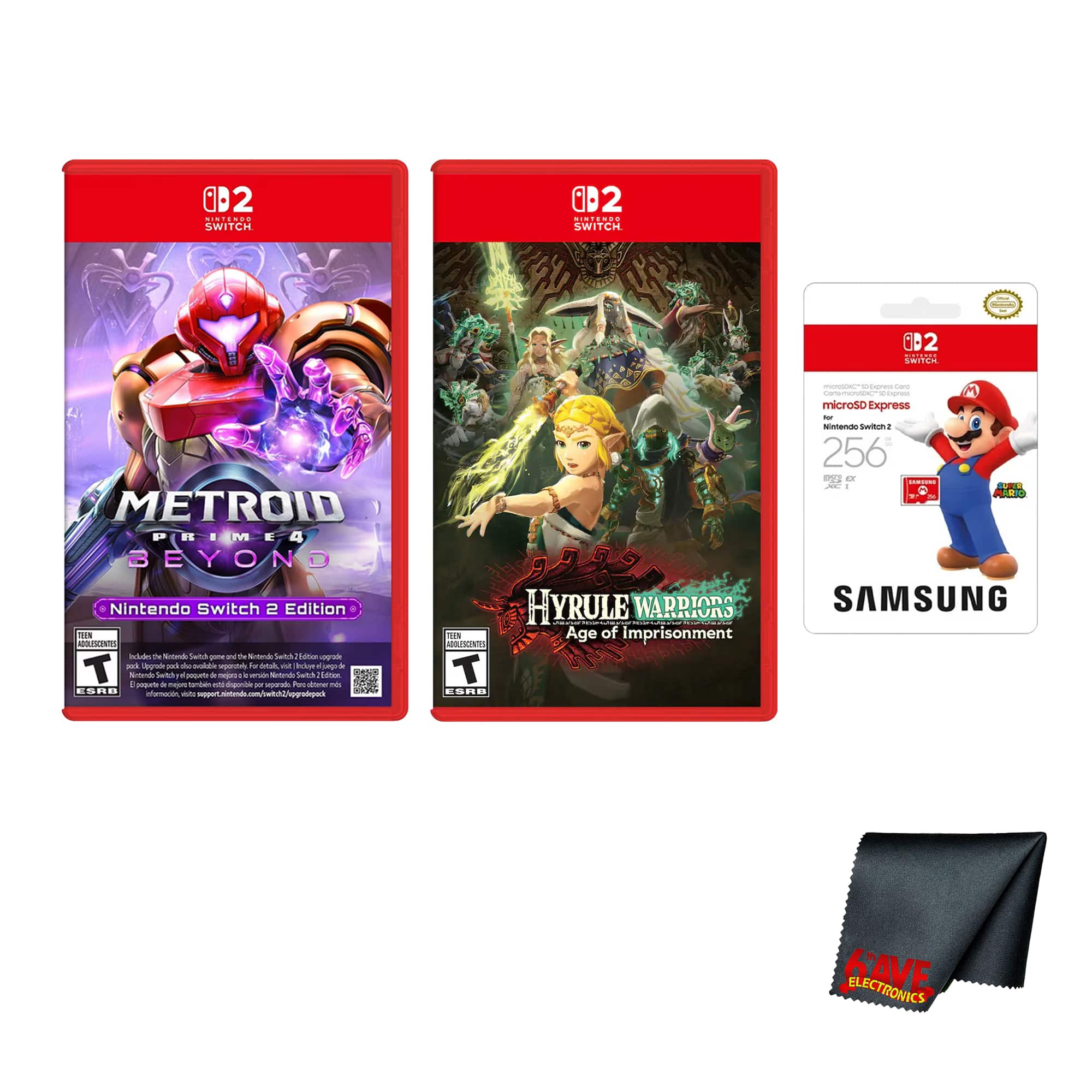 Metroid Prime 4: Beyond + Hyrule Warriors: Age of Imprisonment - Switch 2 Edition - Nintendo Switch 2