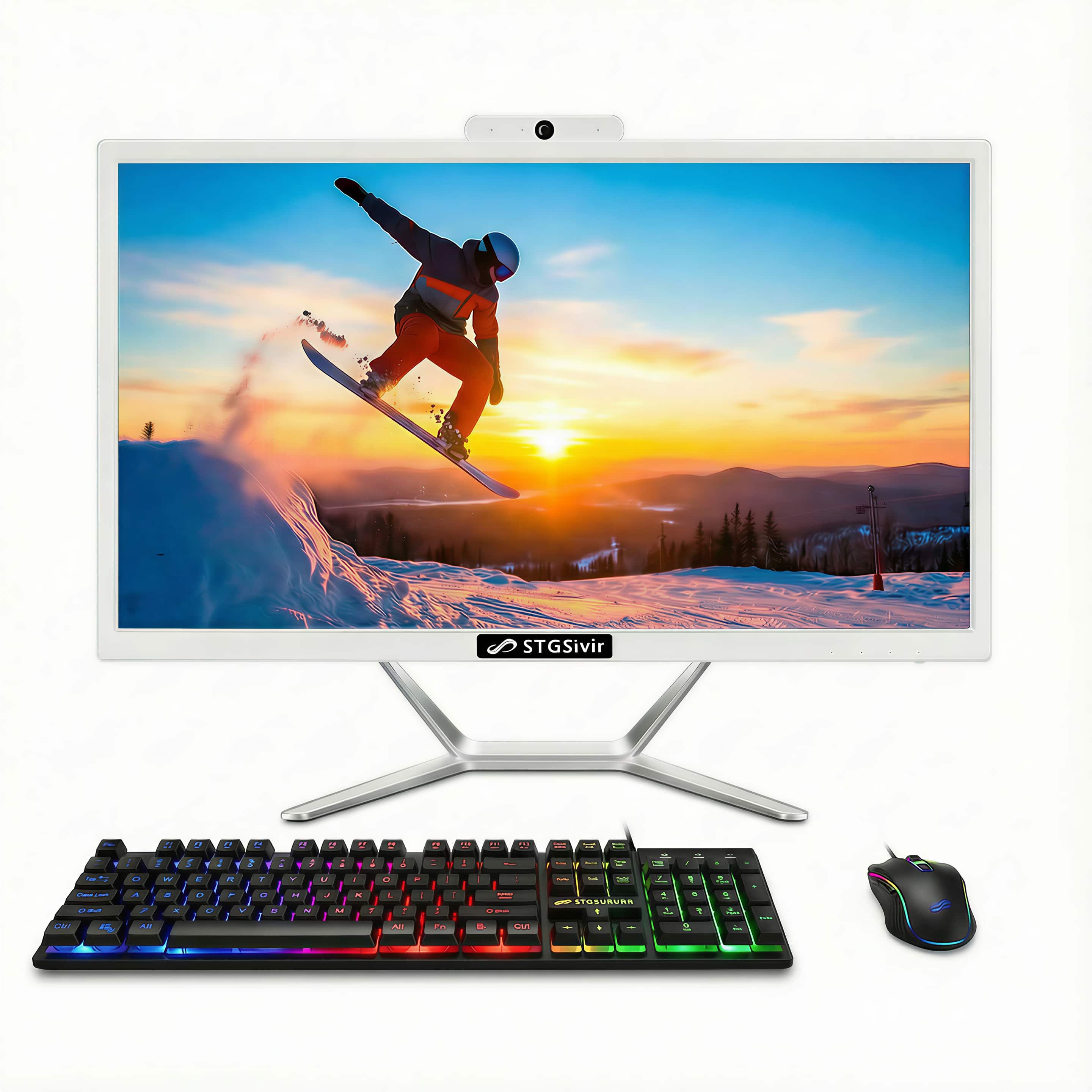 STGSivir All in One Desktop Computer, 22 inch Display, Intel Core