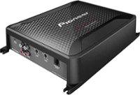 Angle Zoom. Pioneer - 1600W Class D Digital Mono MOSFET Amplifier with Wired Bass Boost Remote - Black.
