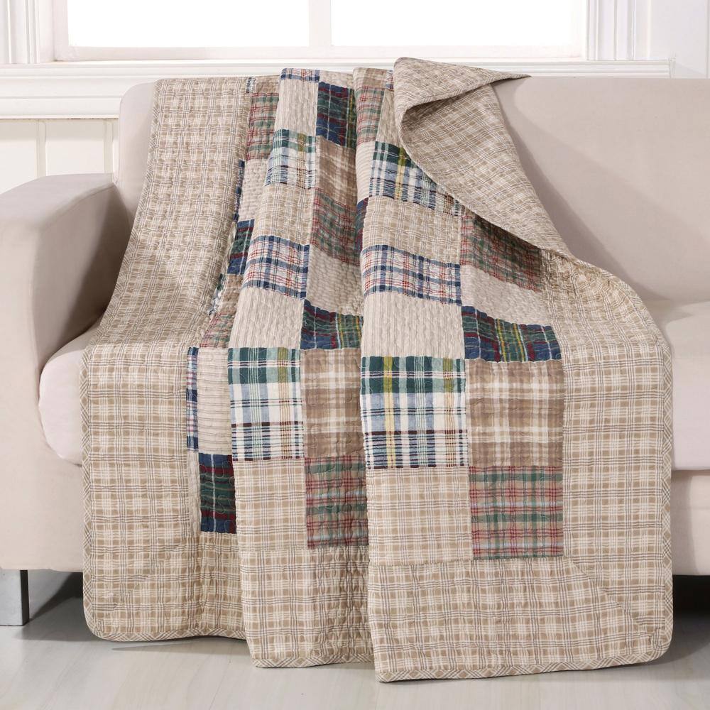Alt View 1. Greenland Home Fashions - Greenland Home Fashion Oxford Accessory Throw Blanket - Multi 50x60" - Multi.