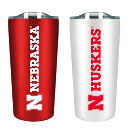The Fanatic Group - Nebraska Huskers 18oz. Soft Touch Tumbler Two-Piece Set - Multicolor
