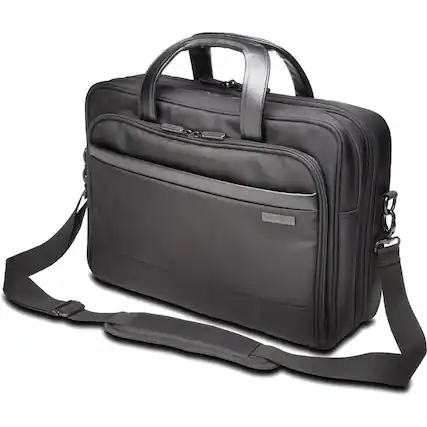 Front. Kensington - Kensington Contour 2.0 Carrying Case (Briefcase) for 15.6" Notebook - Drop Resistant, Puncture Resistant, Water - Black.