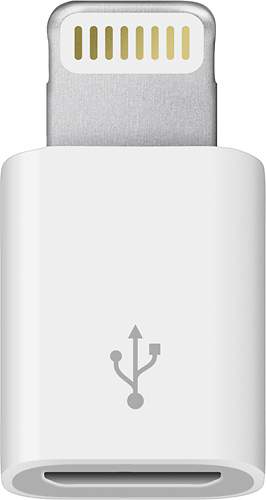 Transcend Tag telefonen kollidere Apple Lightning-to-Micro USB Adapter White MD820ZM/A - Best Buy
