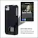 Front Standard. Findables - Case for Apple® iPhone® 4 and 4S - Black.