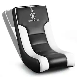 GTPlayer - Floor Rocker Gaming Chair Ultra Lightweight Ergonomic Floor Rocking Game Seat for Gaming and Lounging - White