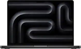 Front. Apple - MacBook Pro 14-inch Laptop - M5 Pro chip with 18-core CPU and 20-core GPU - 24GB Memory - 2TB SSD - Space Black.