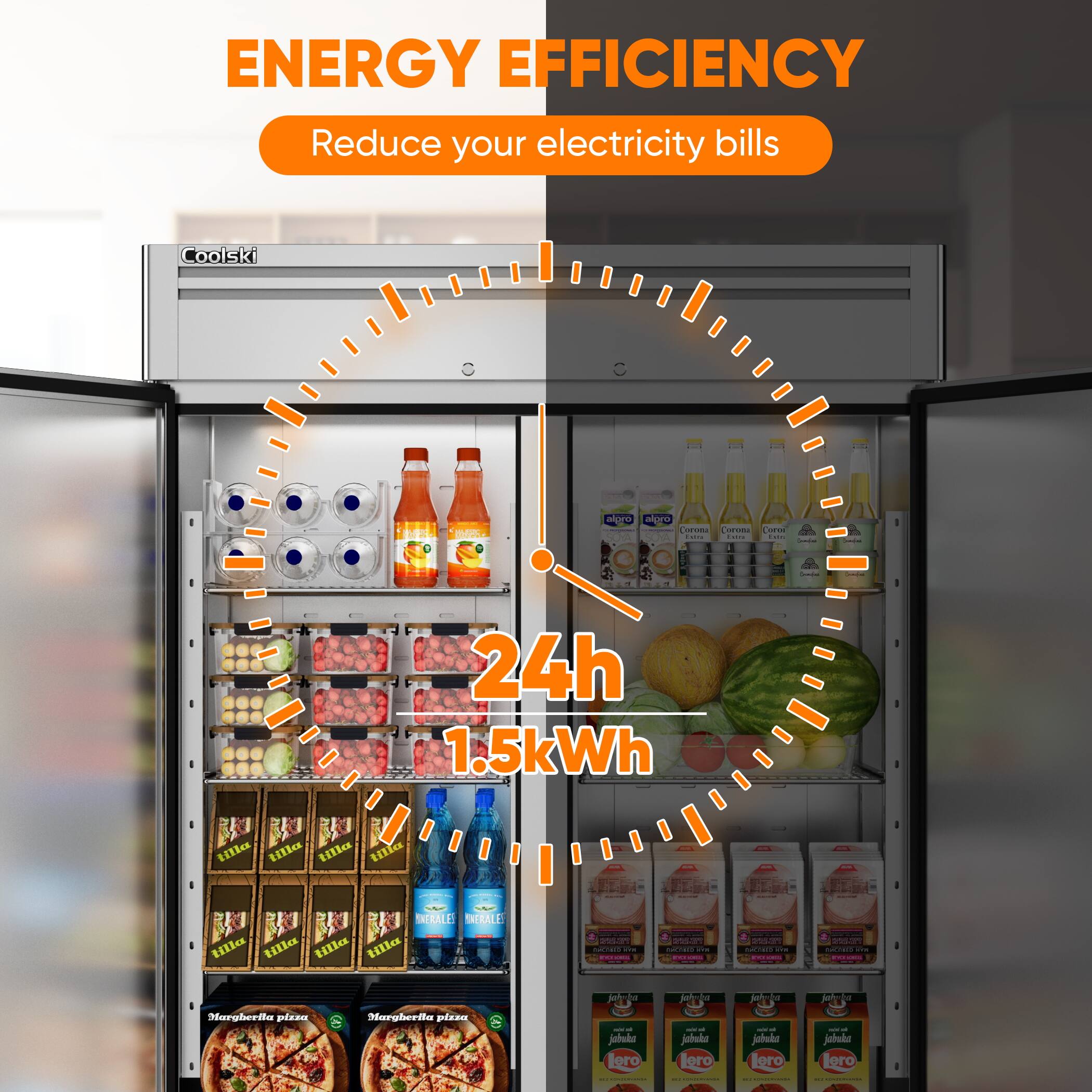 ENERGY EFFICIENCY  
Reduce your electricity bills  

24h  
1.5kWh