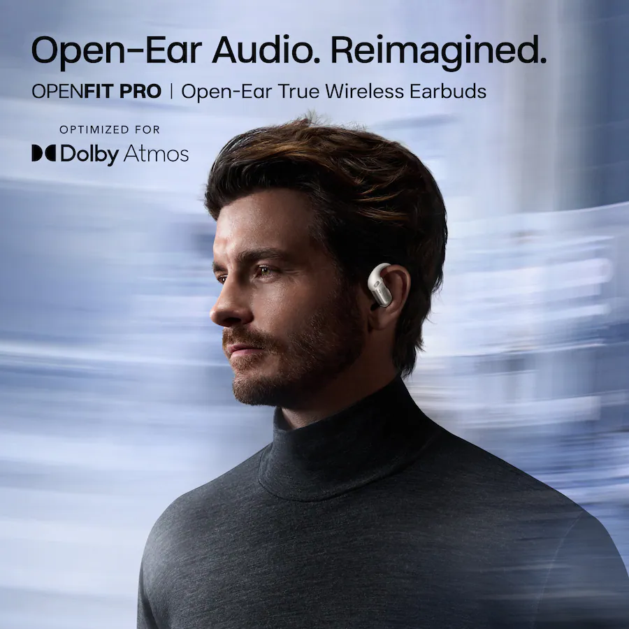 Open Ear Audio Shokz OpenFit Pro Open Ear True Wireless Bluetooth Active Noise ...