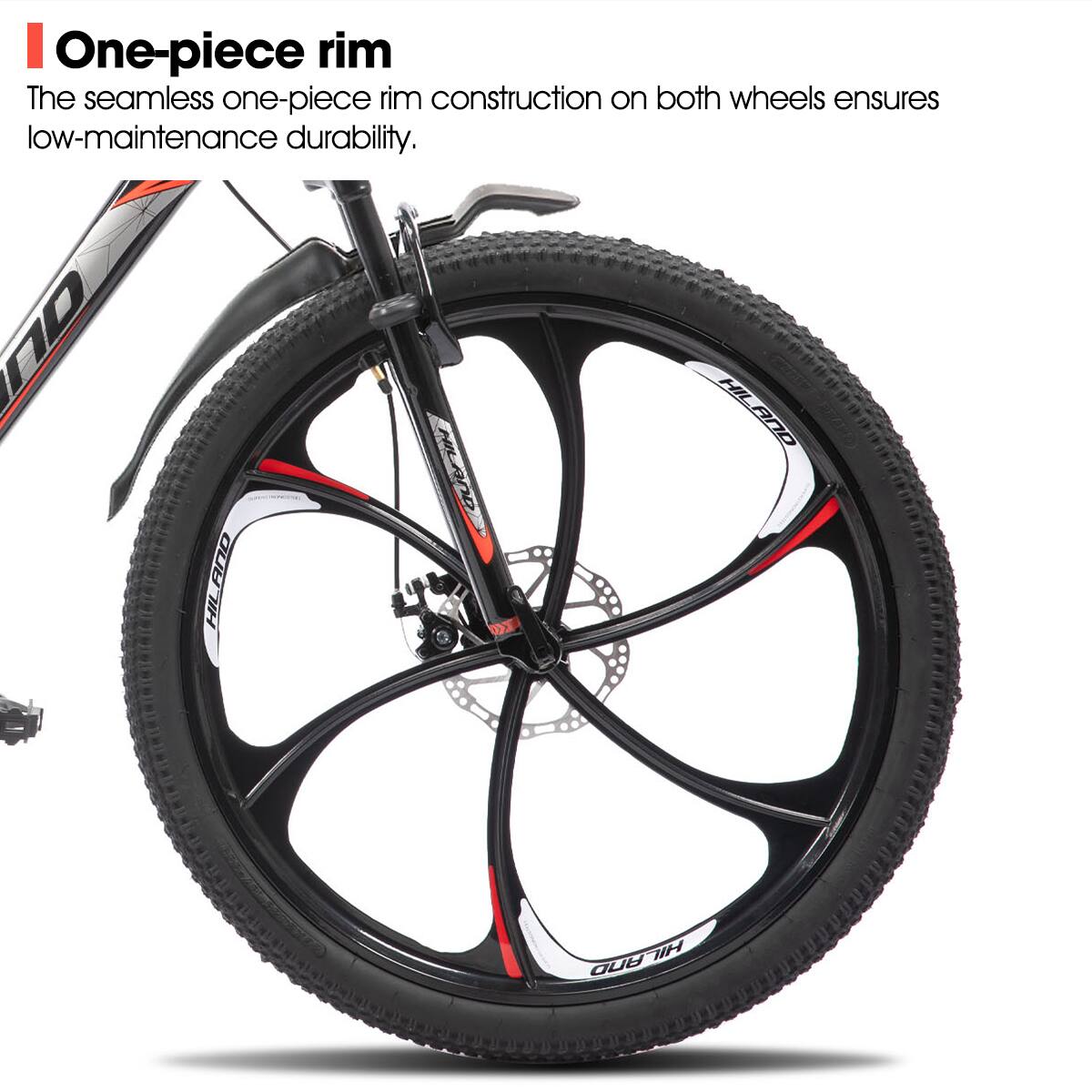 One-piece rim

The seamless one-piece rim construction on both wheels ensures low-maintenance durability.