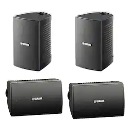 Yamaha - NS-AW194 High Performance Outdoor Speakers - 4-Pack - Black