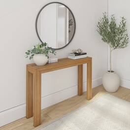 Plank+Beam - Modern Console Table - 46 inches - Pecan