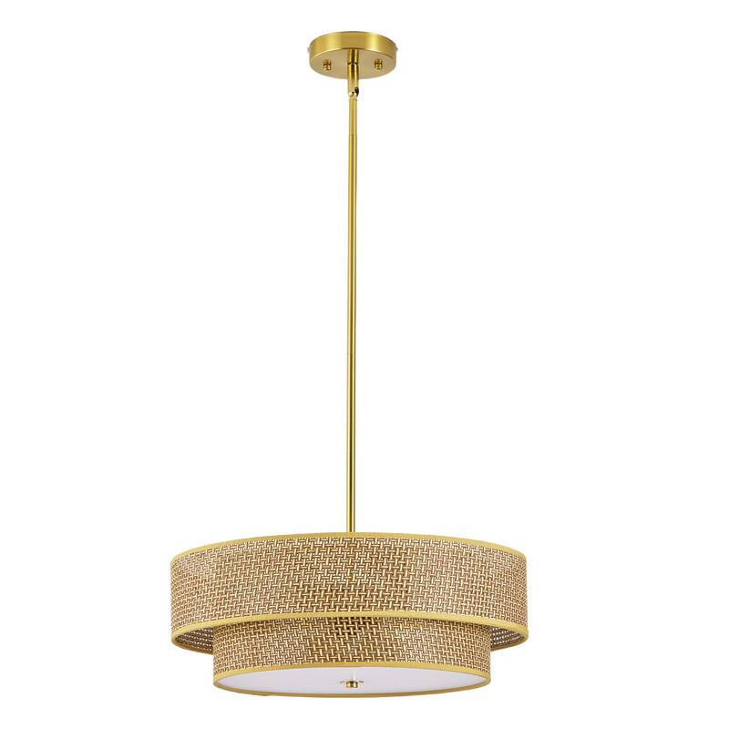 Angle. Adewalk - Rattan Pendant Light, Hand-Woven Boho Chandelier for Dining Room, Living Room, Bedroom, Hallway.