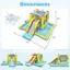 Dimensions: 59" x 63" x 20" x 23" x 76.5" x 25" x 20" x 68" x 23.5" x 155" x 153".