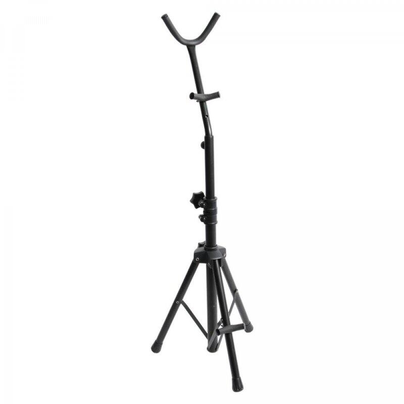 Front. On Stage Stands - On-Stage Sax Stand (SXS7401B) - Black.