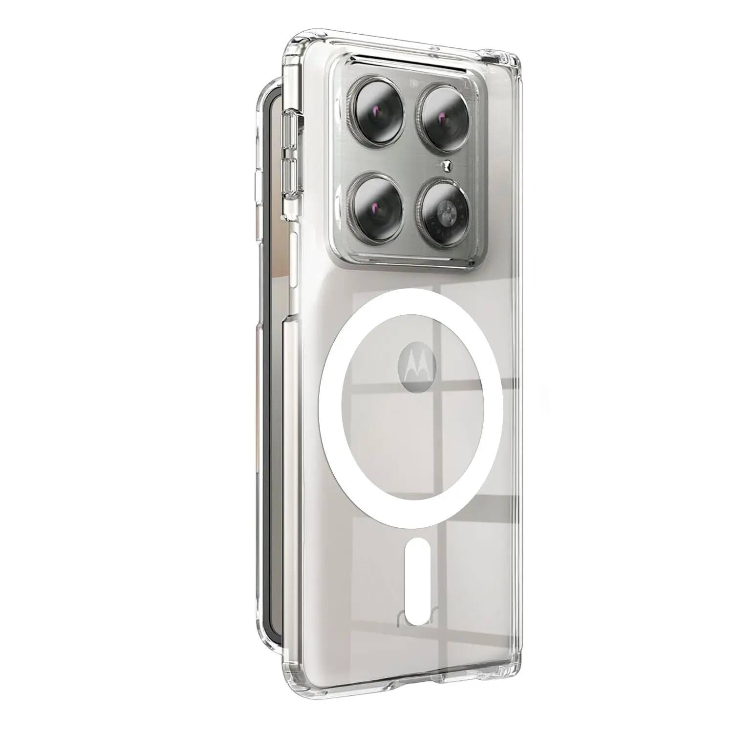 Entronix - [Magnetic] Case Compatible with Moto Razr Fold 2026 - [Hard Back] Cover - Clear