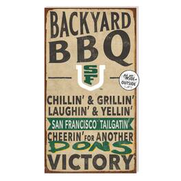 Jardine - San Francisco Dons 11'' x 20'' Indoor/Outdoor BBQ Sign - Brown