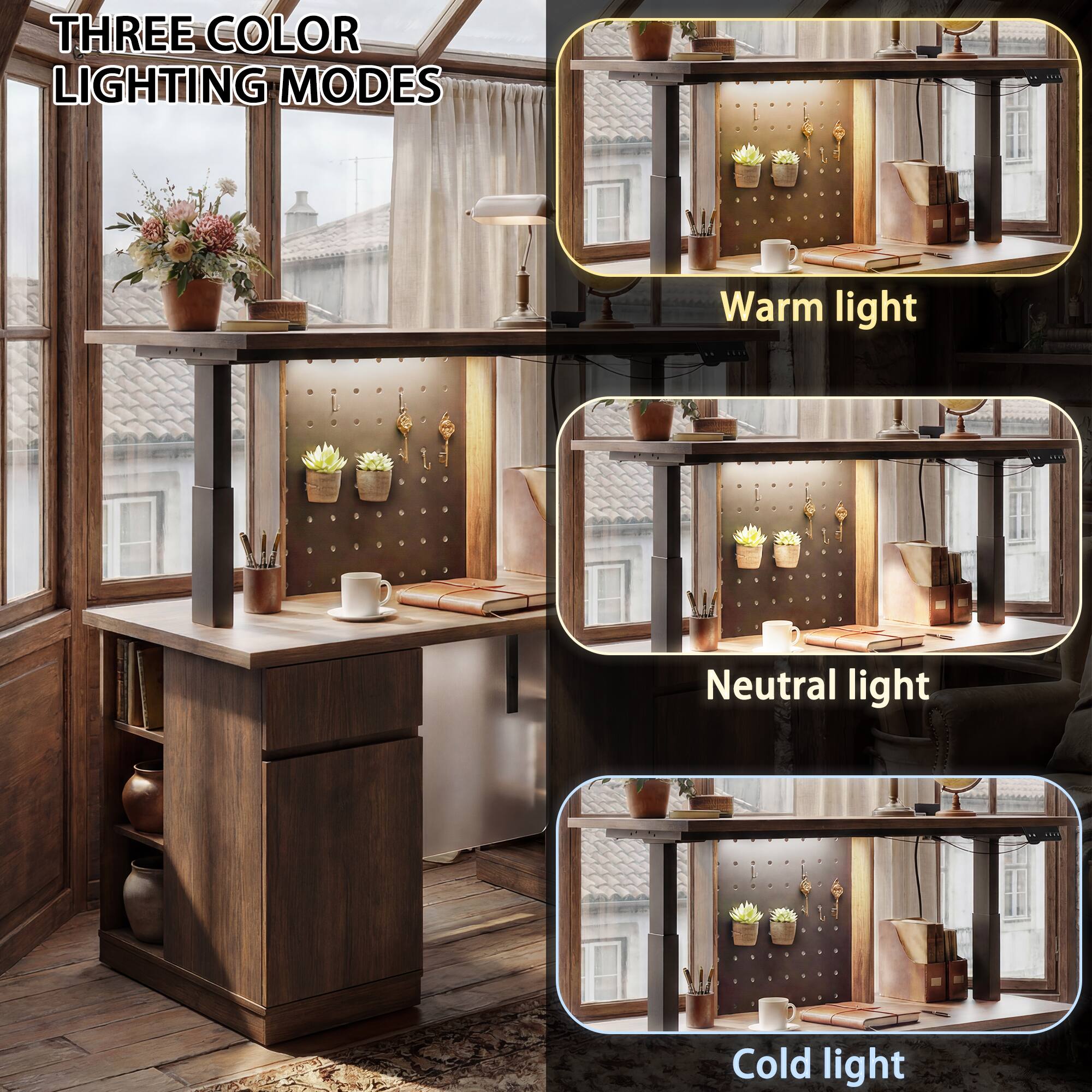 THREE COLOR LIGHTING MODES  
Warm light  
Neutral light  
Cold light