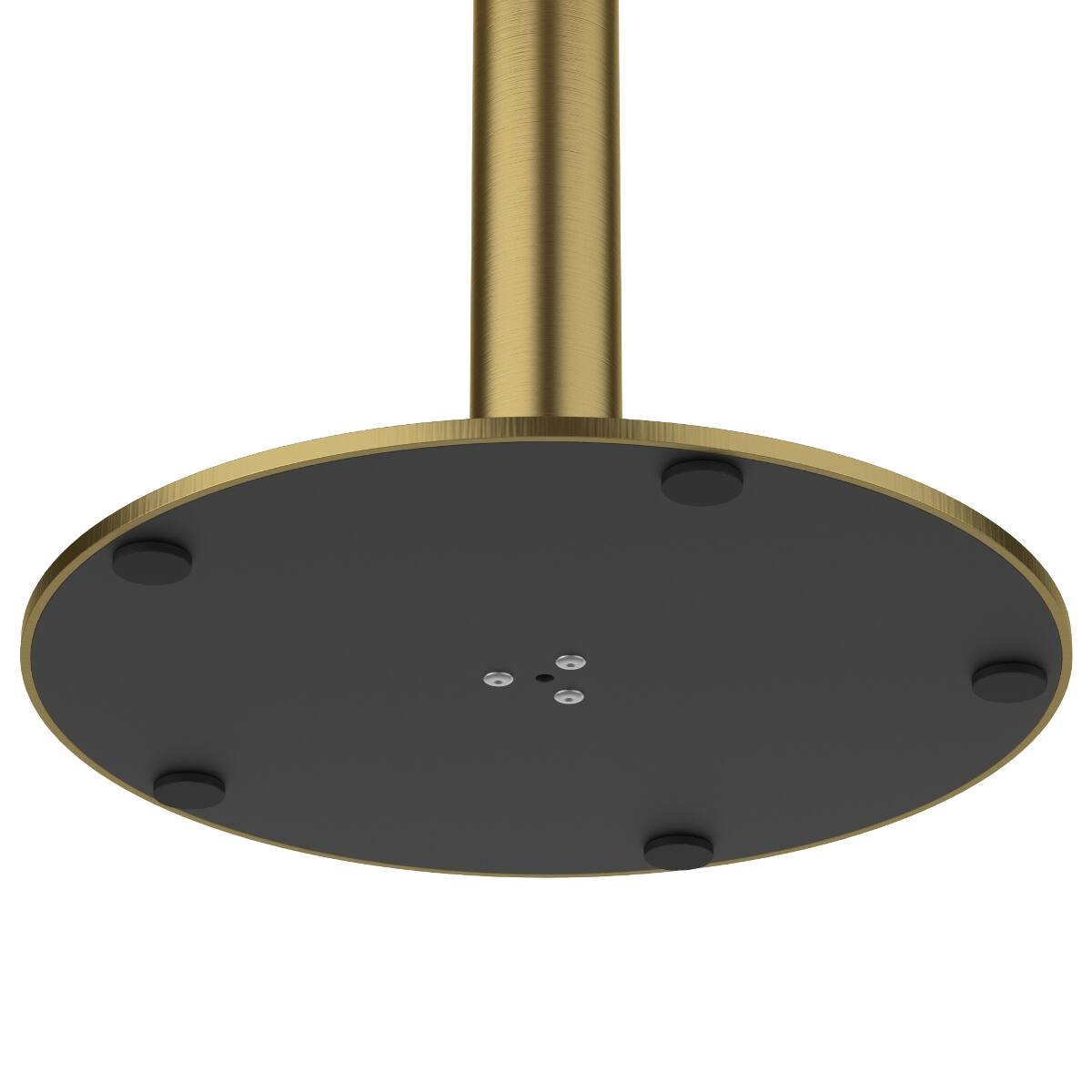 Alt View 2. Loheer - Loheer 31.5 inch Square Dining Table, Sintered Stone Tabletop, Gold Tulip Base - Gold and green.