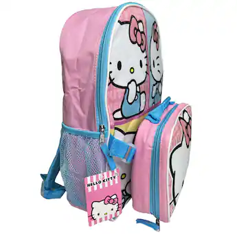 hello kitty backpack and lunch bag Fast Forward Sanrio With Box for Girls | Hello Kitty Insulated Lunch Lunch Box for Girls, Boys, Toddlers Keep This adorable mini backpack cooler features heat UPD Hello Kitty 16" Pink