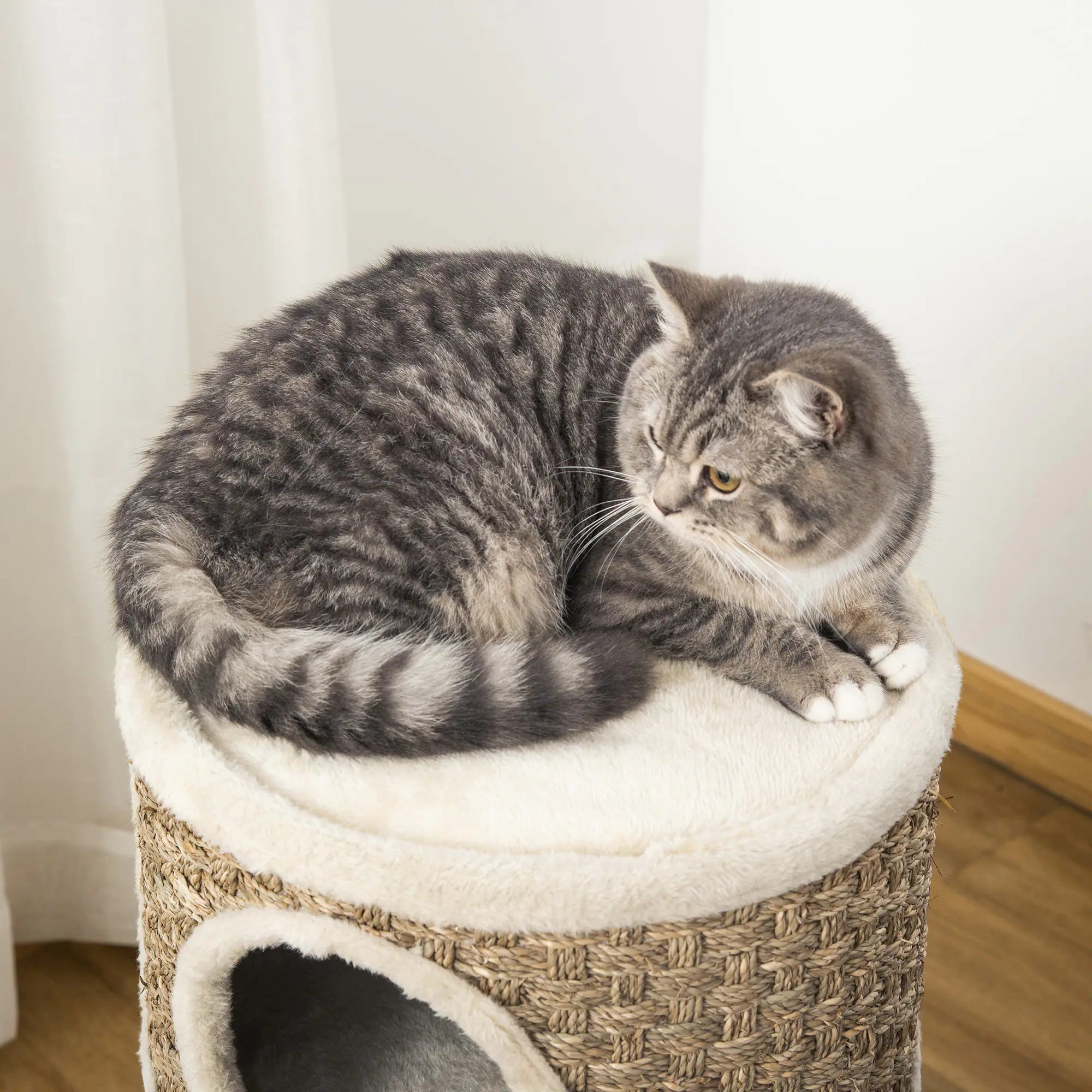 Alt View 7. Pawhut - 28 Inch Cat Condo.