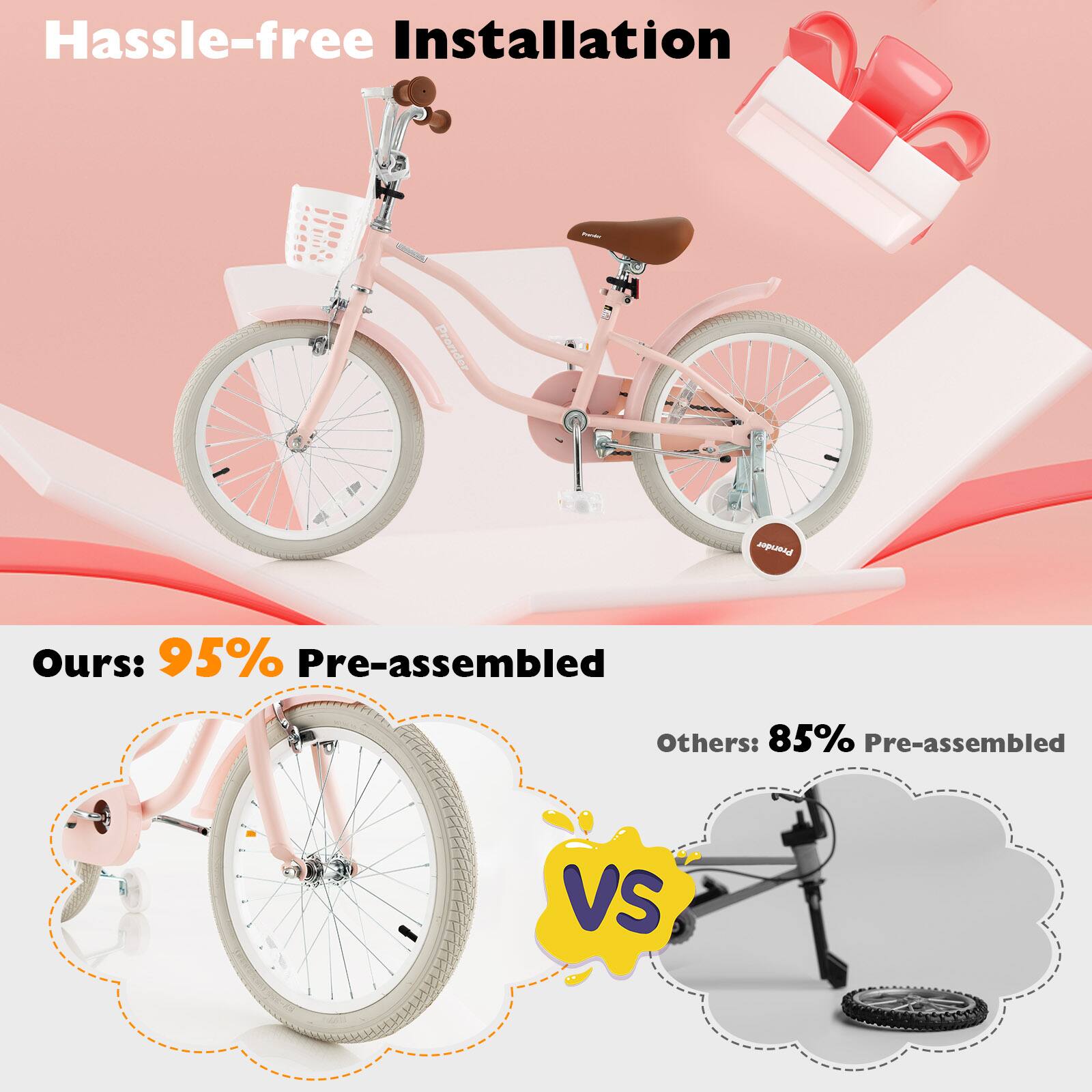 Hassle-free Installation

Ours: 95% Pre-assembled

Others: 85% Pre-assembled

VS