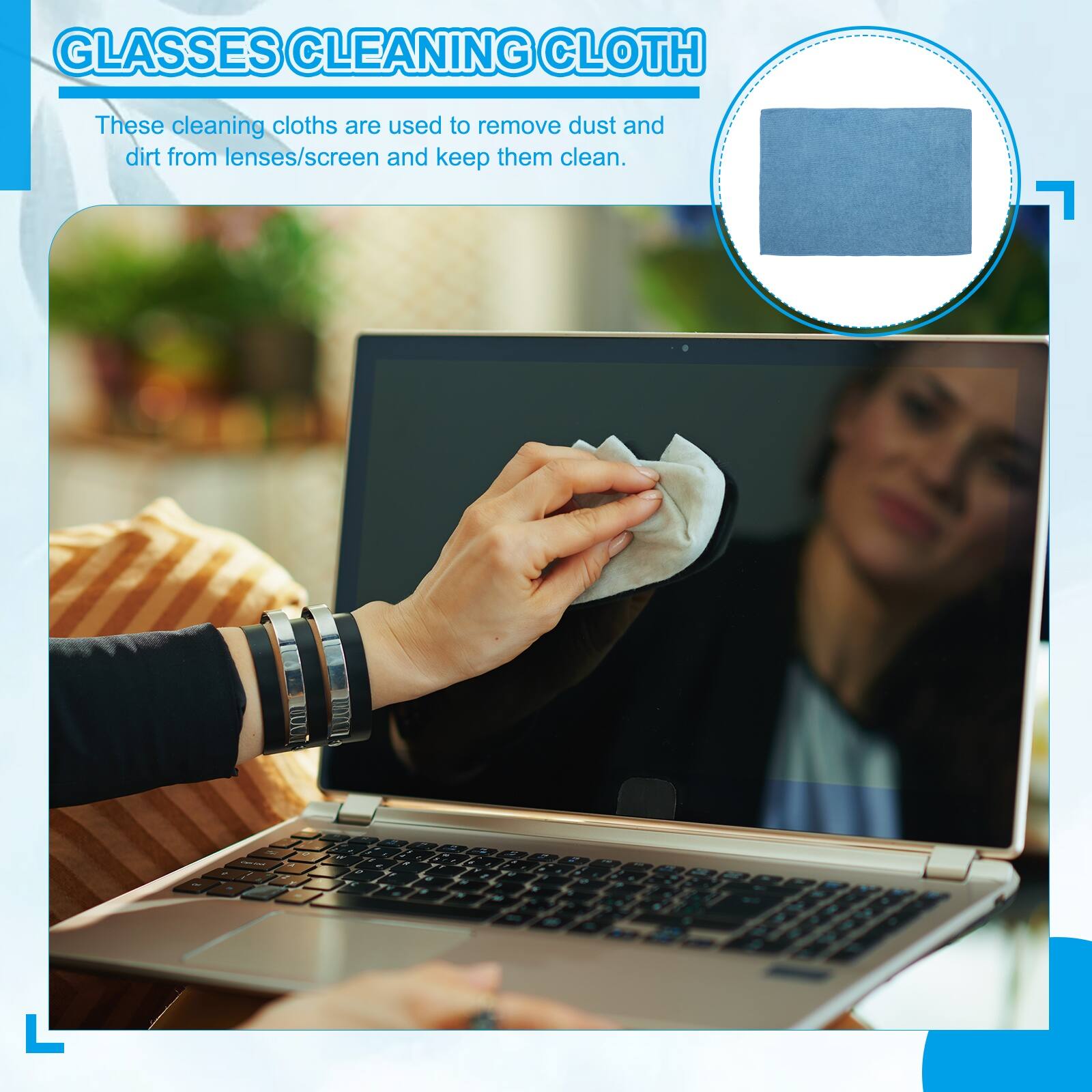 GLASSES CLEANING CLOTH

These cleaning cloths are used to remove dust and dirt from lenses/screen and keep them clean.