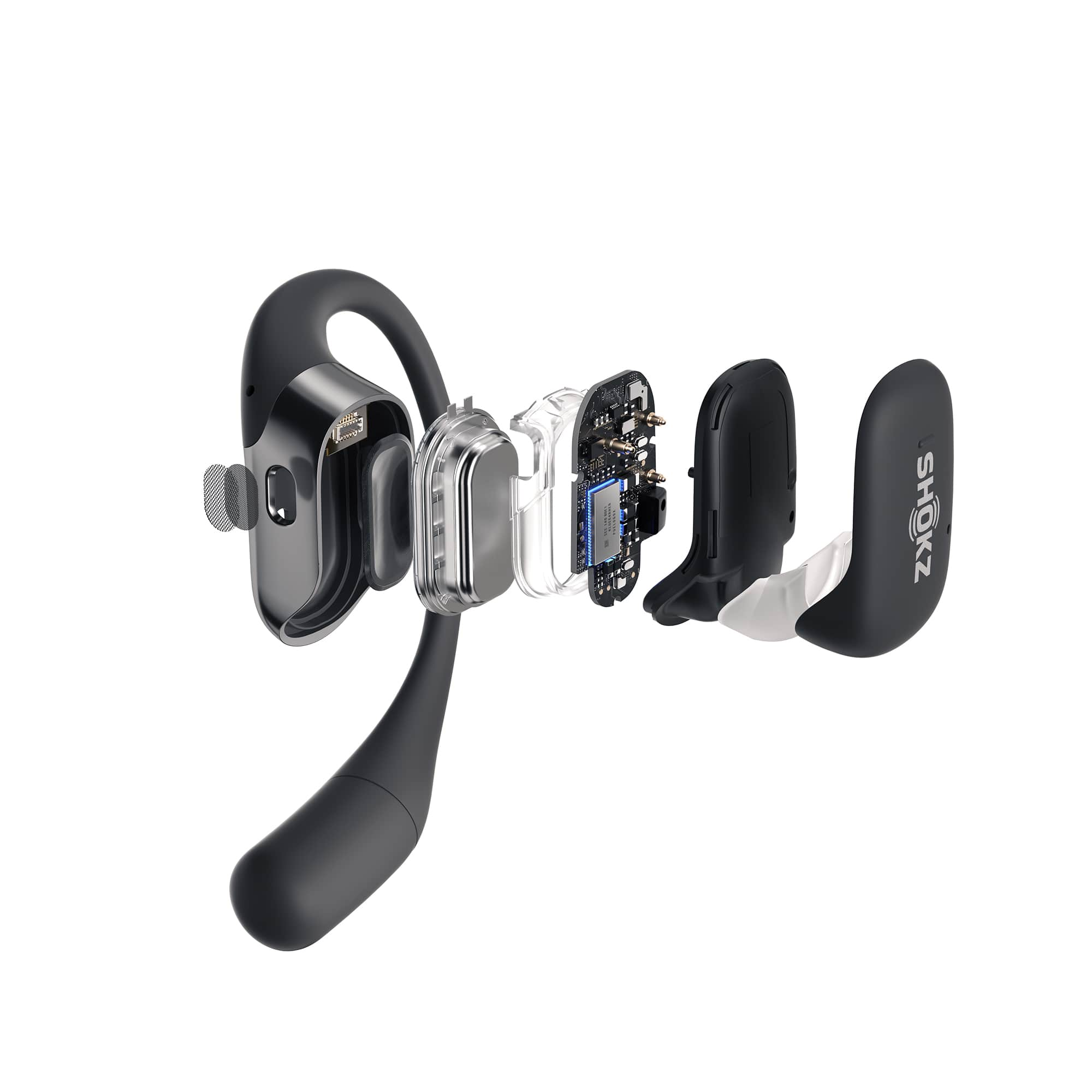 Customer Reviews Shokz Openfit Open Ear True Wireless Earbuds Black T910 St Bk Us Best Buy