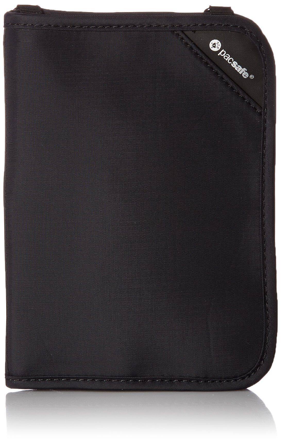 Front. Pacsafe - Pacsafe ,  RFIDsafe V150 Anti theft RFID blocking compact organiser  ,  Black - Black.