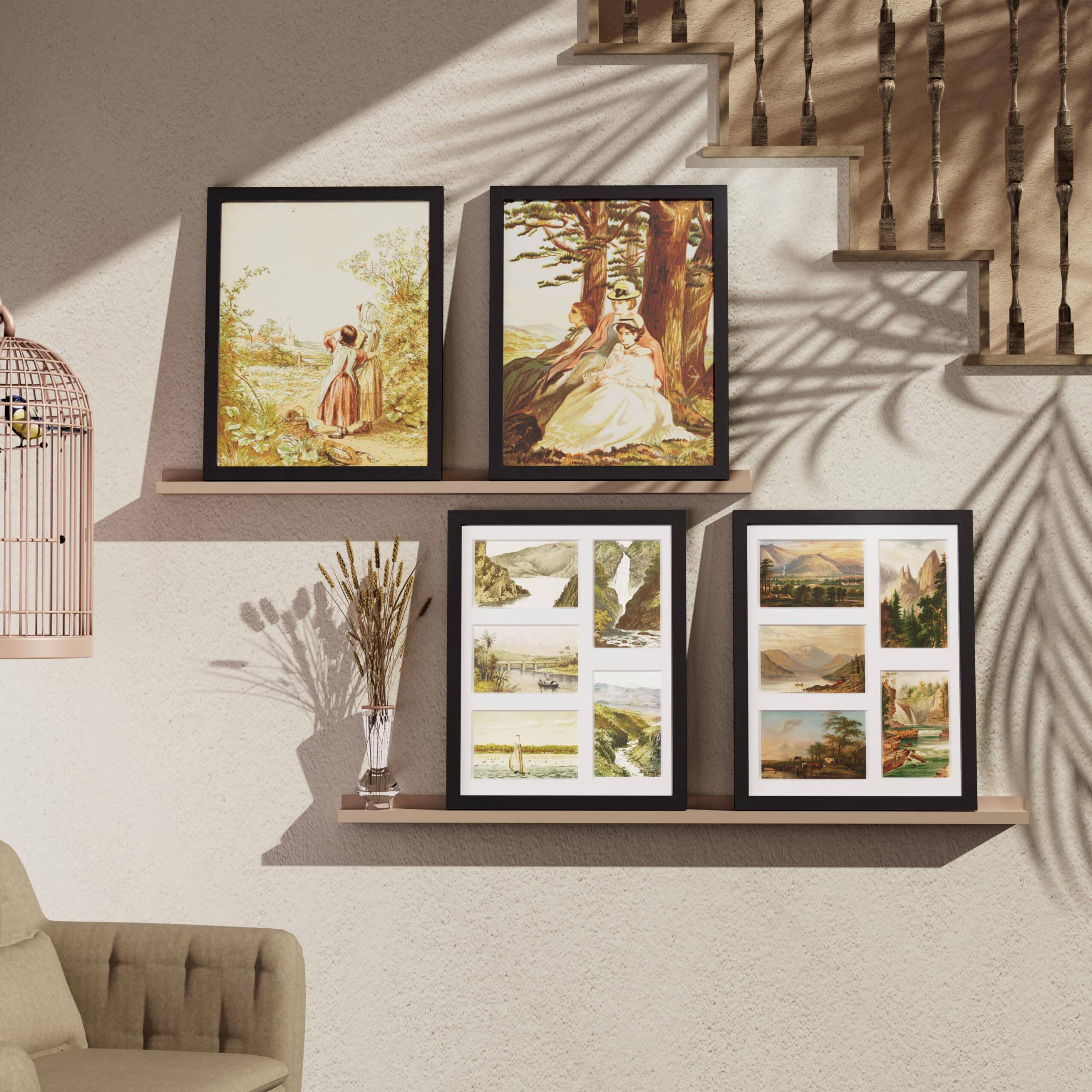 Stylel Star Collage Picture Frame Displays Pictures With Mat Or Without ...