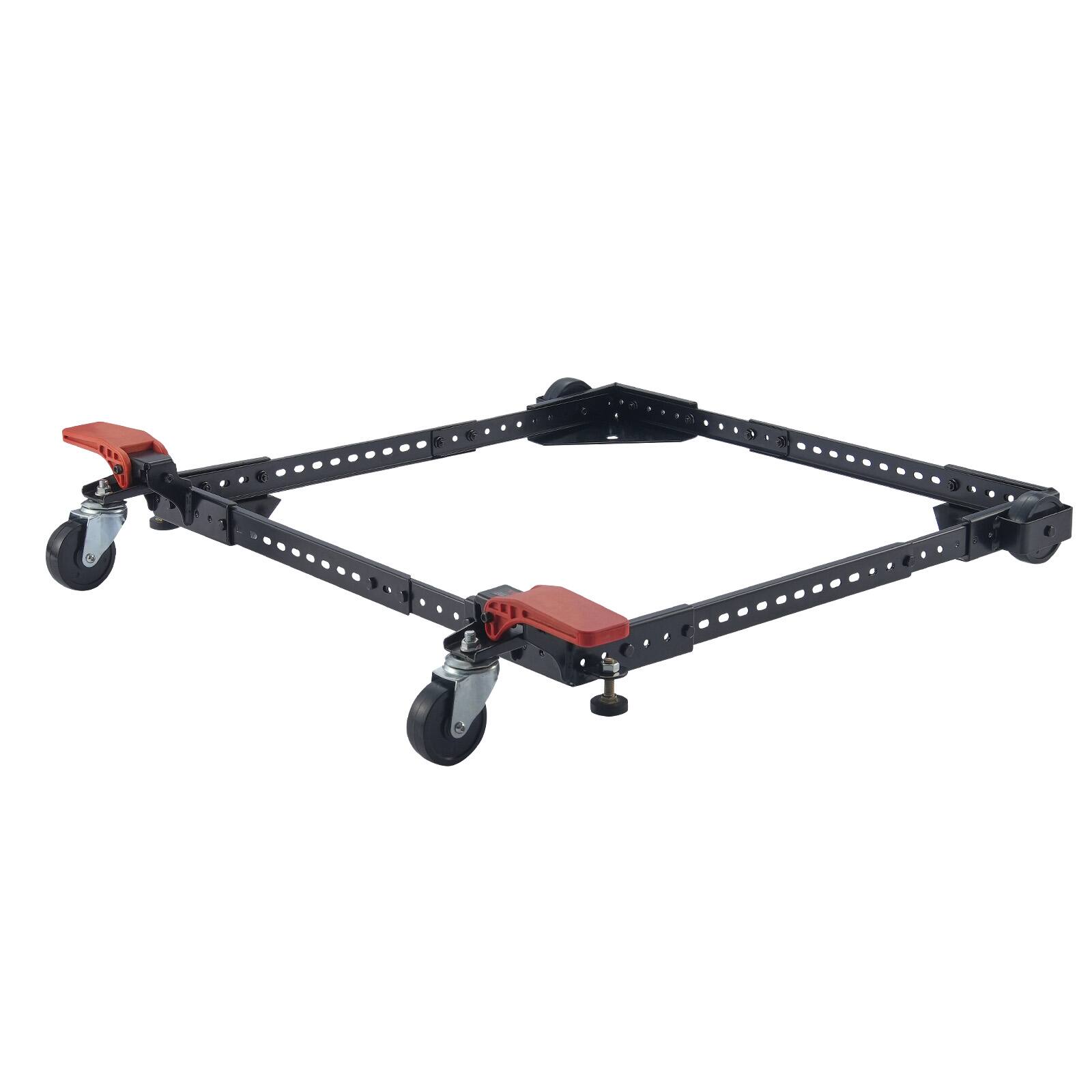 Alt View 5. VEVOR - Mobile Base, 500 lbs Weight Capacity, Adjustable from 12" x 12" to 36" x 36", Heavy Duty Universal Mobile Base Stand - Black.