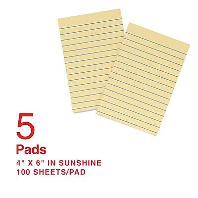 5 Pads  
4" x 6" in Sunshine  
100 Sheets/Pad