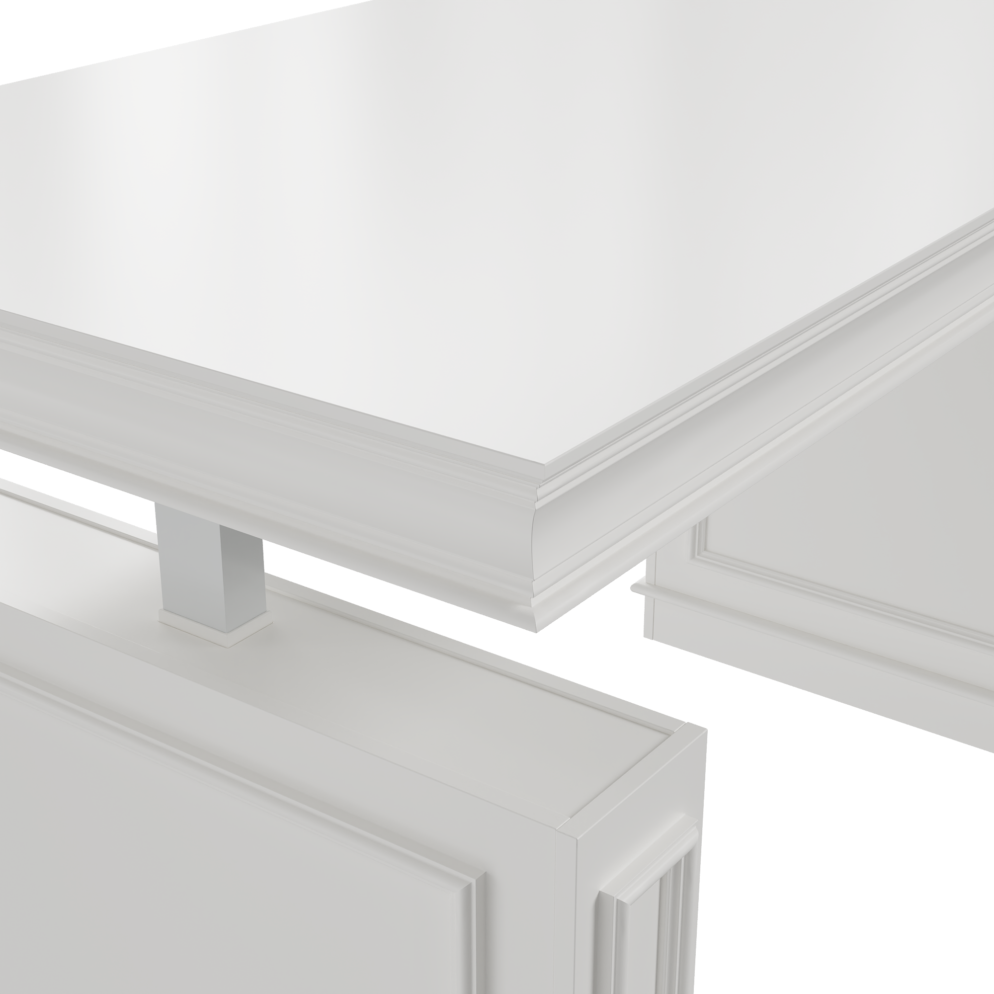 Alt View 6. Famapy - Electric Standing Desk with Side Cabinets, Heavy-Duty Height Adjustable Home Office Workstation with 4 Memory Presets - White.