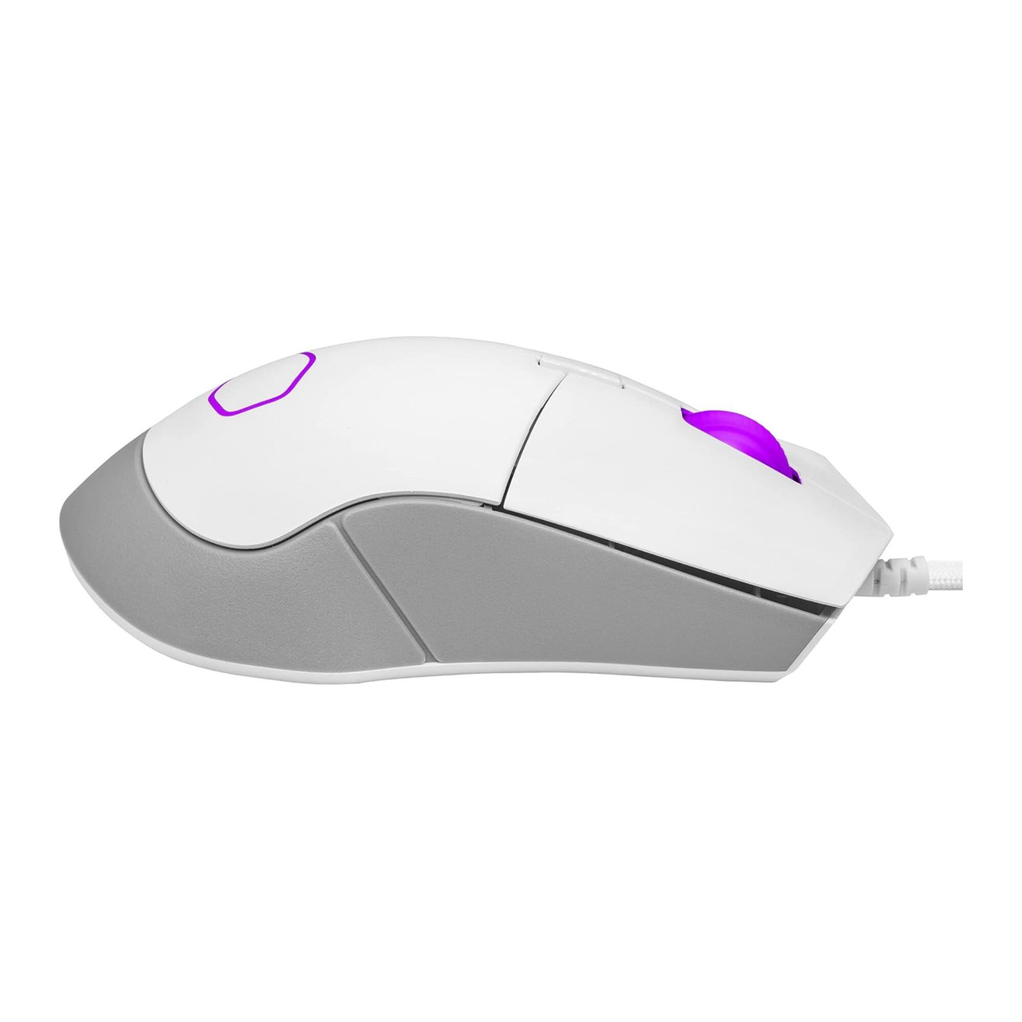 Back. Cooler Master - Cooler Master MM310 Gaming Mouse White - 12000 dpi - USB Type A - 6 Button(s) - RGB Scroll Wheel - Ambidextrous Design - White.